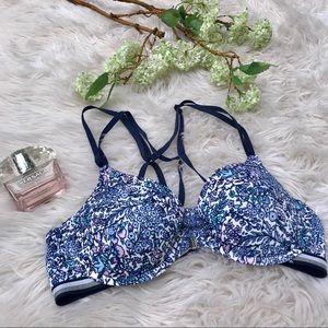 Tommy Hilfiger Front Clasp Floral Bra